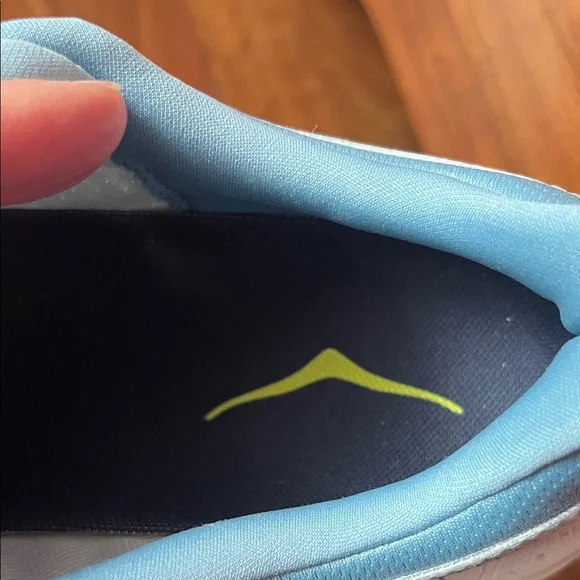 New Hoka Kawana 2 Sneakers - Soft Blue and Lime - Picture 10 of 16